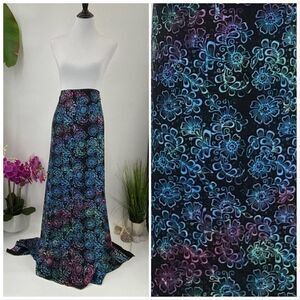 Black/Pink/Purple/Blue/Green Floral SARONG Pareo Beach Wrap Skirt Summer Scarf